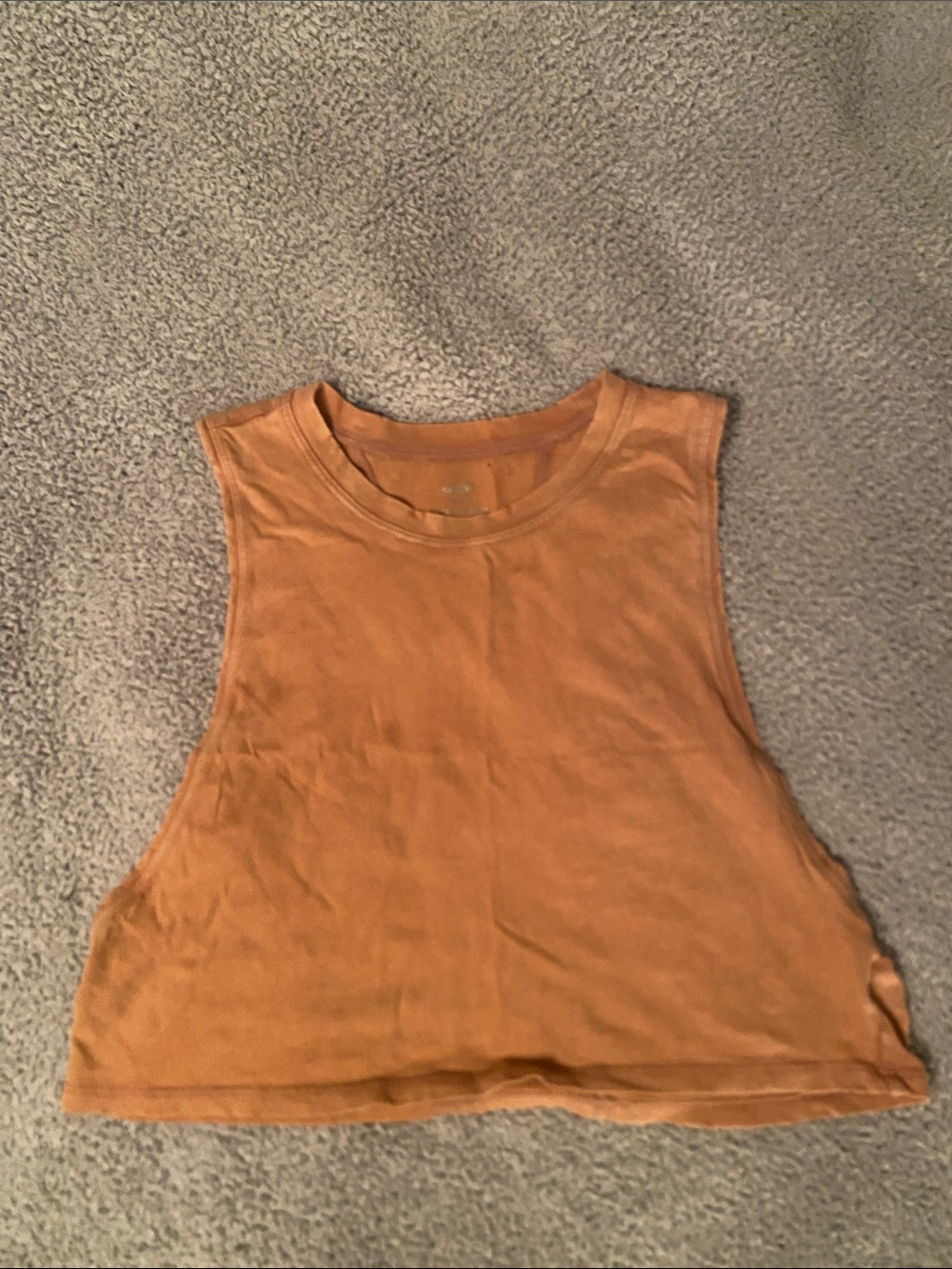 aerie Sleeveless Crop Tank Top - Rust